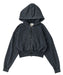 BILLABONG キッズ GIRLS LOOSE CROPPED WASHED ZIP PARKA パーカー 【2026年秋冬モデル】 BLK / 150