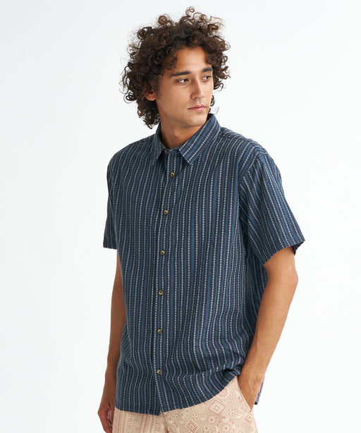 BILLABONG メンズ Garage Sandon Jacquard 半袖シャツ 【2026年夏モデル】 TRV / XL