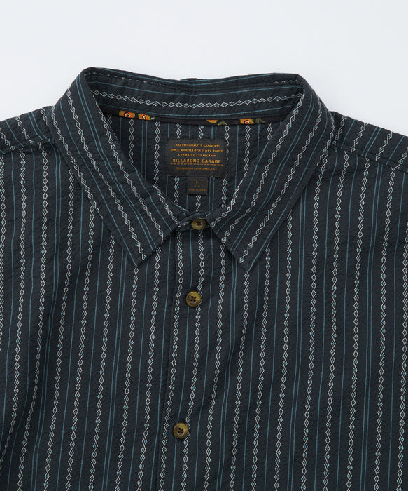 BILLABONG メンズ Garage Sandon Jacquard 半袖シャツ 【2026年夏モデル】 TRV / XL