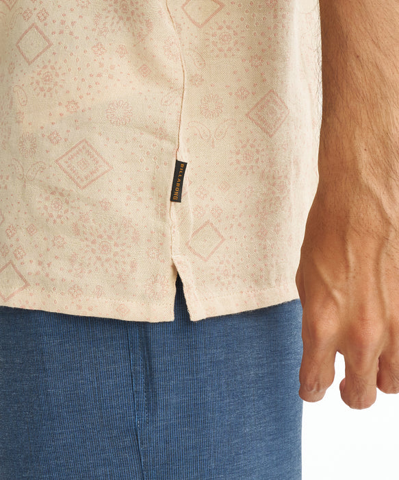 BILLABONG メンズ Garage Nashua Jacquard 半袖シャツ 【2026年夏モデル】 OAT1 / XL