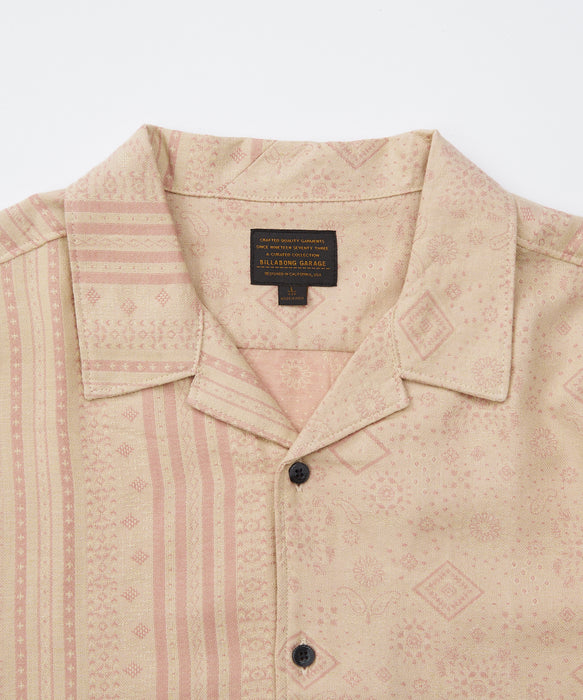 BILLABONG メンズ Garage Nashua Jacquard 半袖シャツ 【2026年夏モデル】 OAT1 / XL