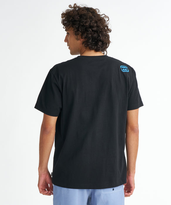 BILLABONG メンズ SLICE LOGO Tシャツ 【2026年夏モデル】 BLK / XL