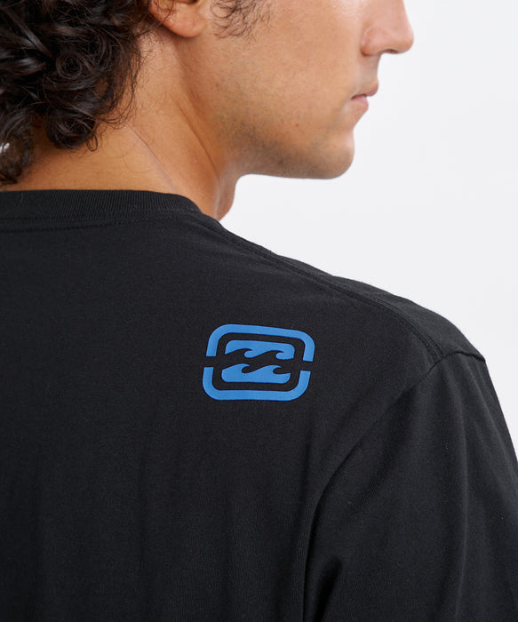 BILLABONG メンズ SLICE LOGO Tシャツ 【2026年夏モデル】 BLK / XL