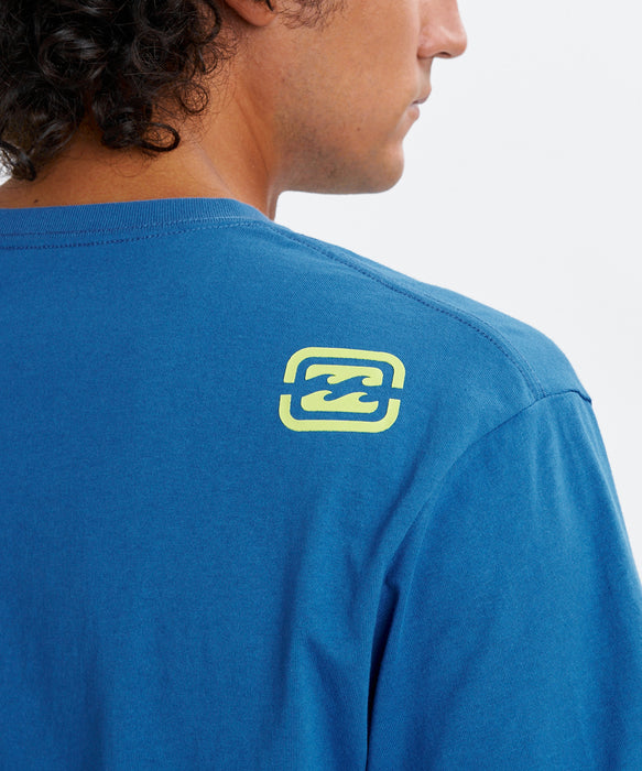 BILLABONG メンズ SLICE LOGO Tシャツ 【2026年夏モデル】 BREW / XL
