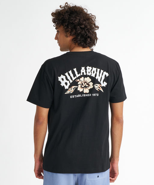 BILLABONG メンズ THEME ARCH Tシャツ 【2026年夏モデル】 BLK / XL