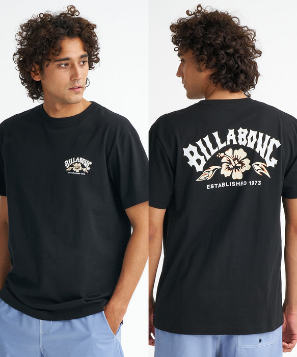 BILLABONG メンズ 【REGULAR FIT】【USAコットン】 THEME ARCH Tシャツ 【2026年夏モデル】