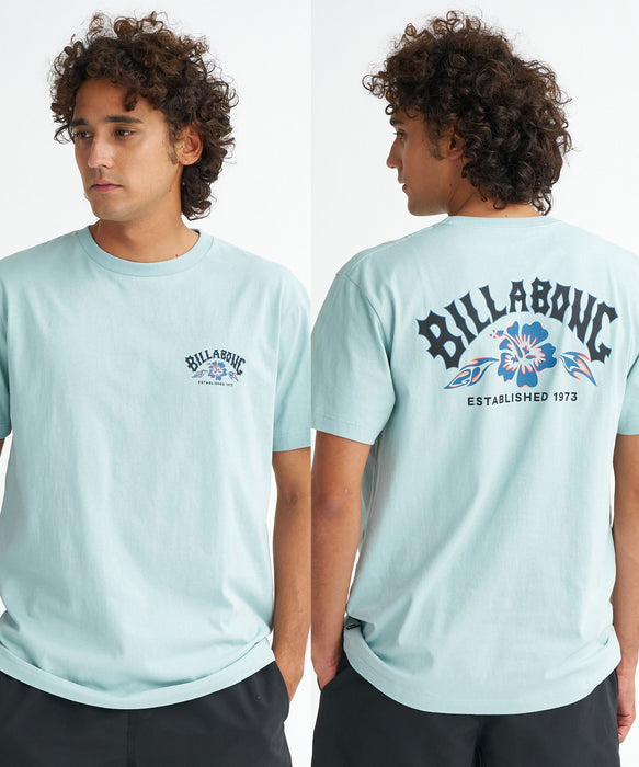 BILLABONG メンズ 【REGULAR FIT】【USAコットン】 THEME ARCH Tシャツ 【2026年夏モデル】