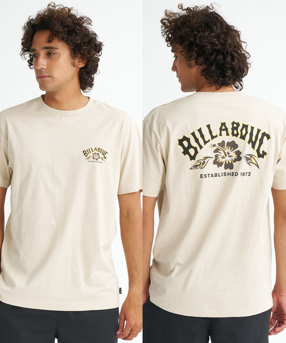 BILLABONG メンズ 【REGULAR FIT】【USAコットン】 THEME ARCH Tシャツ 【2026年夏モデル】