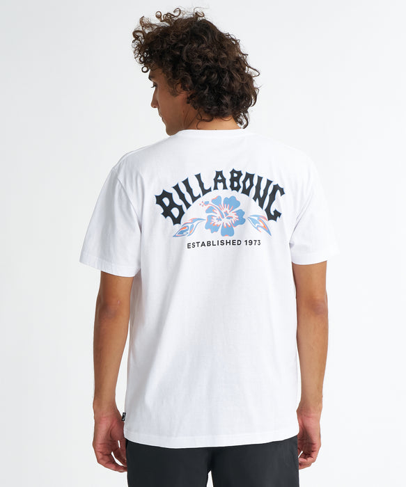 BILLABONG メンズ THEME ARCH Tシャツ 【2026年夏モデル】 WHT / XL