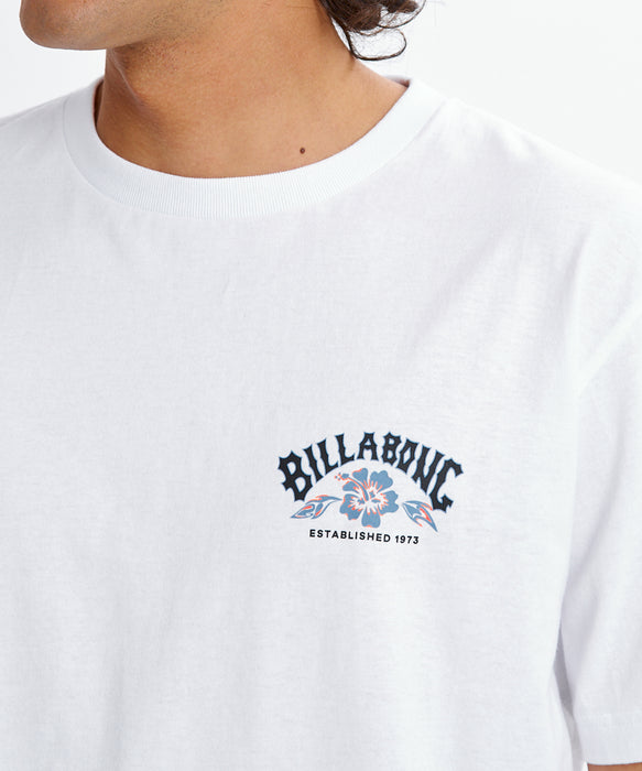 BILLABONG メンズ THEME ARCH Tシャツ 【2026年夏モデル】 WHT / XL