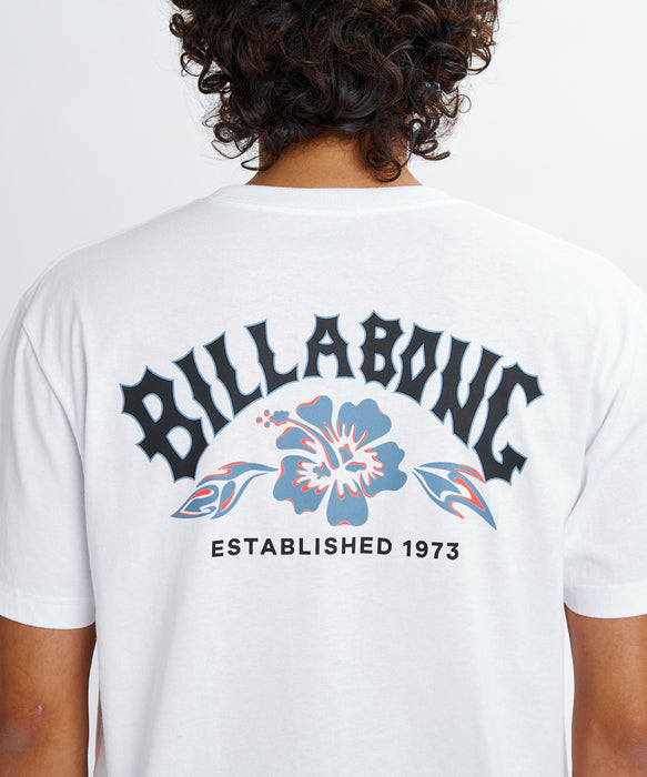 BILLABONG メンズ THEME ARCH Tシャツ 【2026年夏モデル】 WHT / XL