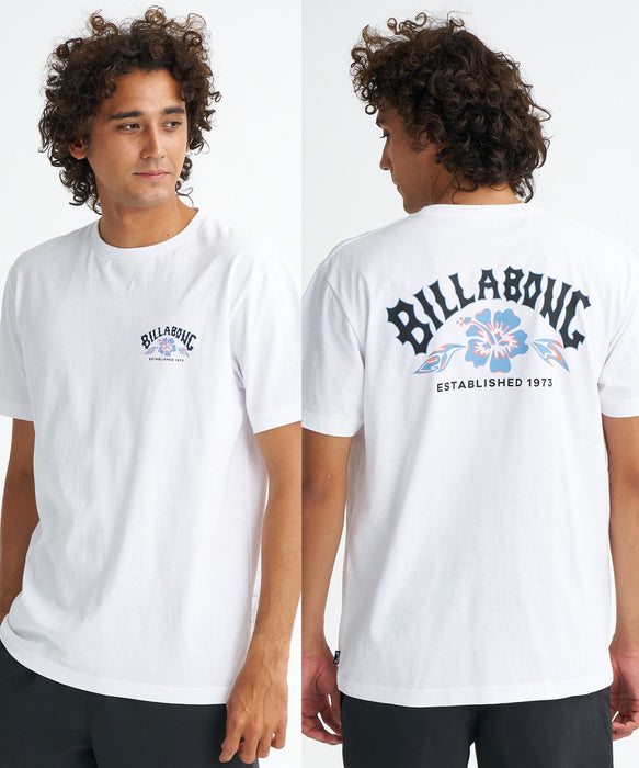 BILLABONG メンズ 【REGULAR FIT】【USAコットン】 THEME ARCH Tシャツ 【2026年夏モデル】