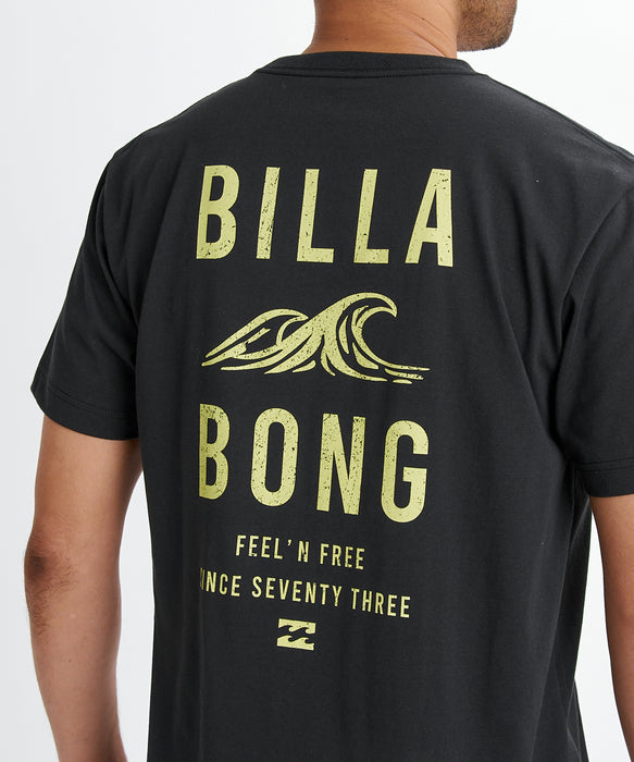 BILLABONG メンズ CLEAN WAVE Tシャツ 【2026年夏モデル】 BLK / XL