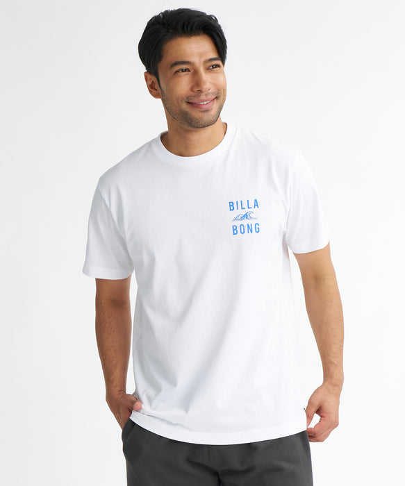 BILLABONG メンズ CLEAN WAVE Tシャツ 【2026年夏モデル】 WHT / XL