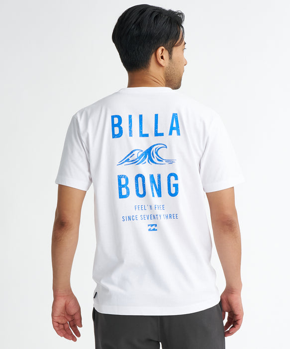 BILLABONG メンズ CLEAN WAVE Tシャツ 【2026年夏モデル】 WHT / XL