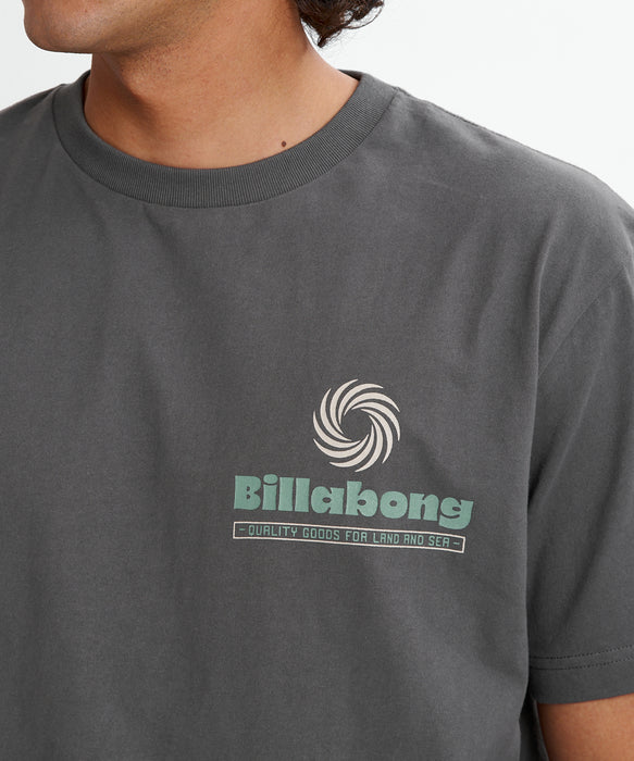 BILLABONG メンズ SINGLE FIN Tシャツ 【2026年夏モデル】 GMT / XL