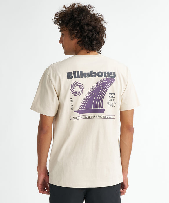 BILLABONG メンズ SINGLE FIN Tシャツ 【2026年夏モデル】 OAT / XL