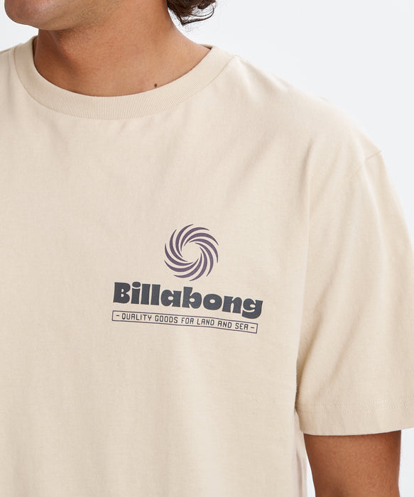 BILLABONG メンズ SINGLE FIN Tシャツ 【2026年夏モデル】 OAT / XL
