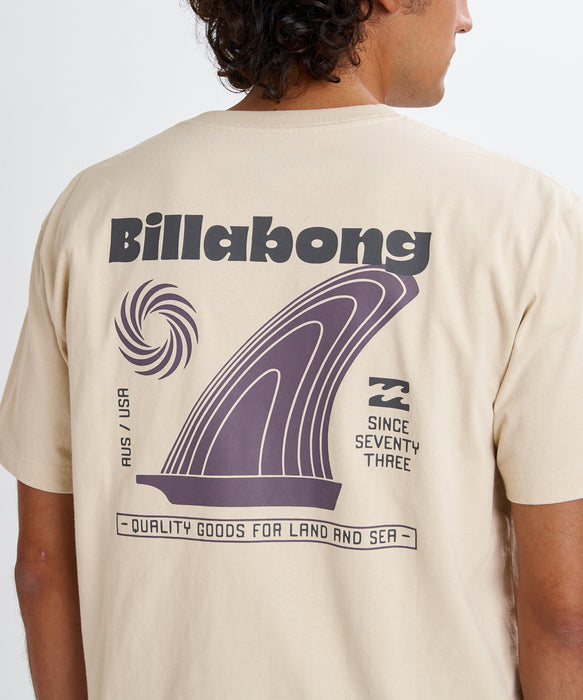 BILLABONG メンズ SINGLE FIN Tシャツ 【2026年夏モデル】 OAT / XL