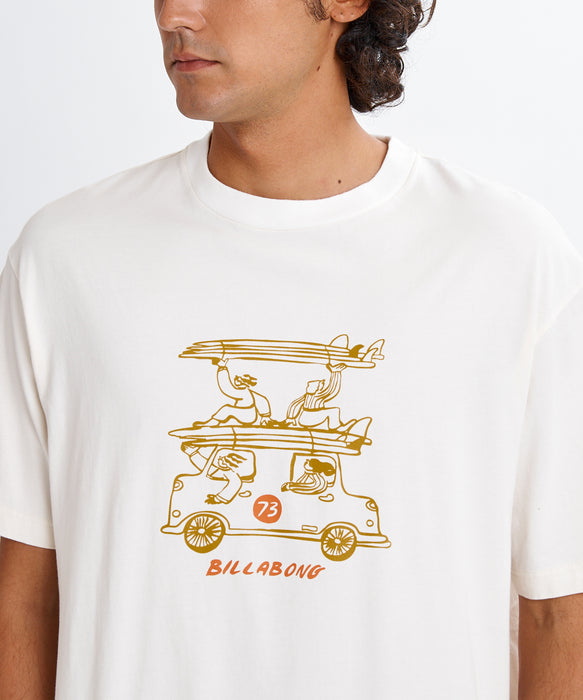 BILLABONG メンズ STACK Tシャツ 【2026年夏モデル】 CRM / XL