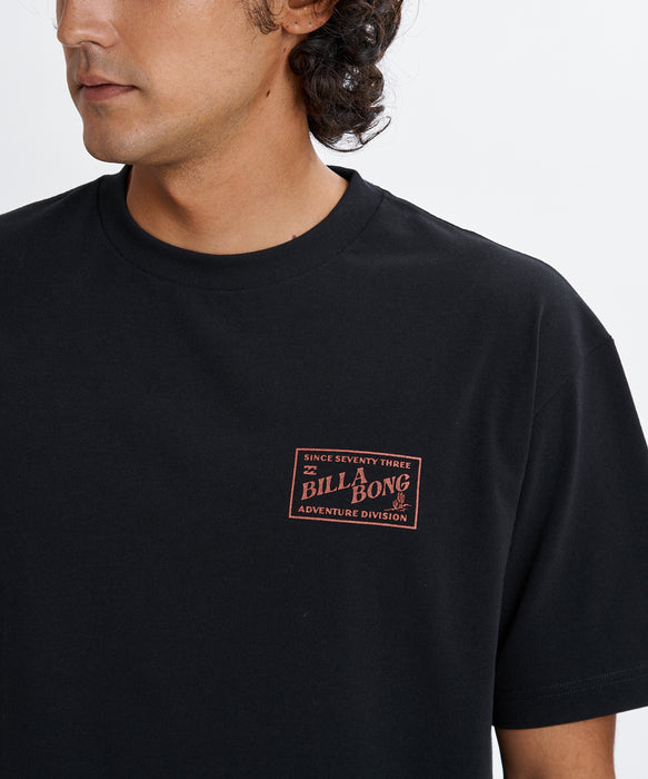 BILLABONG メンズ ADIV PLATE Tシャツ 【2026年夏モデル】 BLK / XL