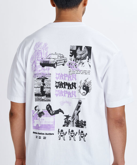 BILLABONG メンズ DESTINATION JAPAN Tシャツ 【2026年夏モデル】 WHT / L