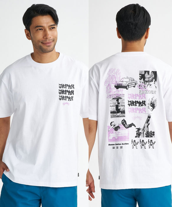 BILLABONG メンズ【SHONAN STATION SURFERS】【OVER FIT】【USAコットン】DESTINATION JAPAN Tシャツ 【2026年夏モデル】