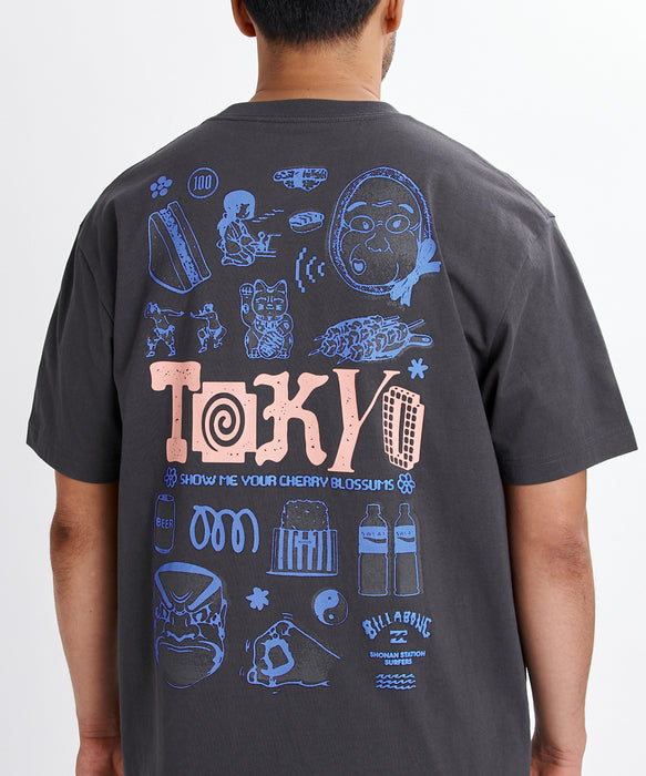 BILLABONG メンズ DESTINATION TOKYO Tシャツ 【2026年夏モデル】 WAA / L