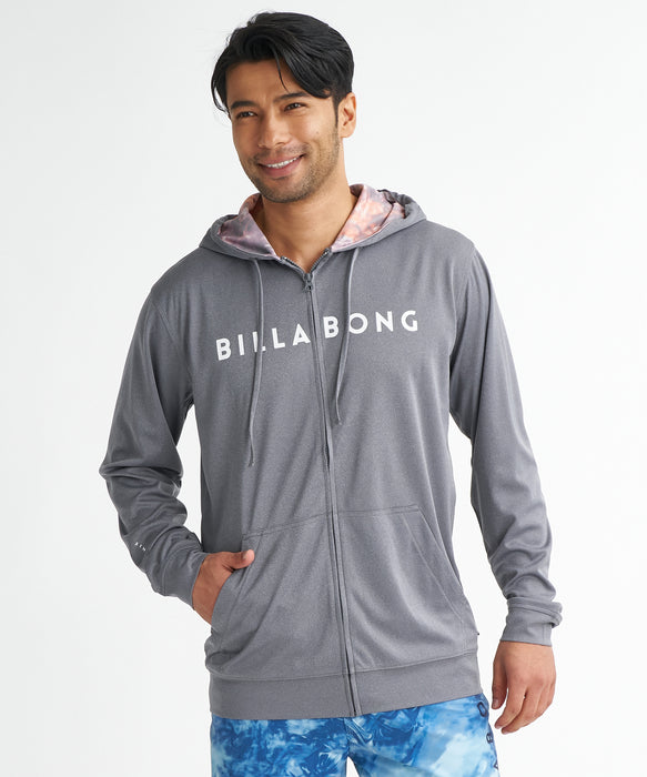 BILLABONG メンズ RASH ZIP HOOD ジップラッシュガード 【2026年夏モデル】 CGR / L