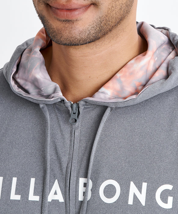 BILLABONG メンズ RASH ZIP HOOD ジップラッシュガード 【2026年夏モデル】 CGR / L