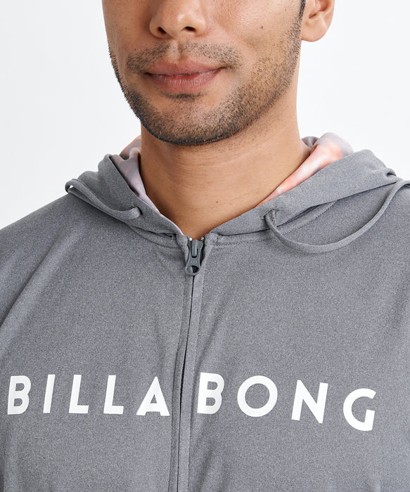 BILLABONG メンズ RASH ZIP HOOD ジップラッシュガード 【2026年夏モデル】 CGR / L