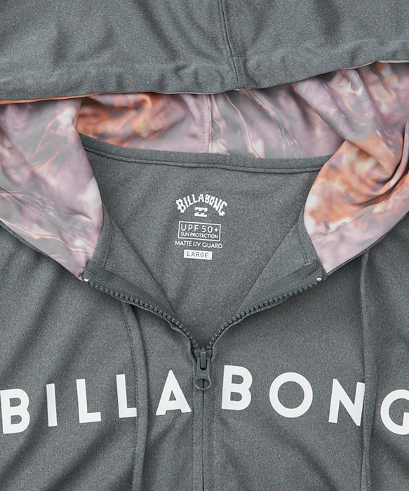 BILLABONG メンズ RASH ZIP HOOD ジップラッシュガード 【2026年夏モデル】 CGR / L