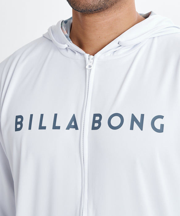 BILLABONG メンズ RASH ZIP HOOD ジップラッシュガード 【2026年夏モデル】 WHT / XL
