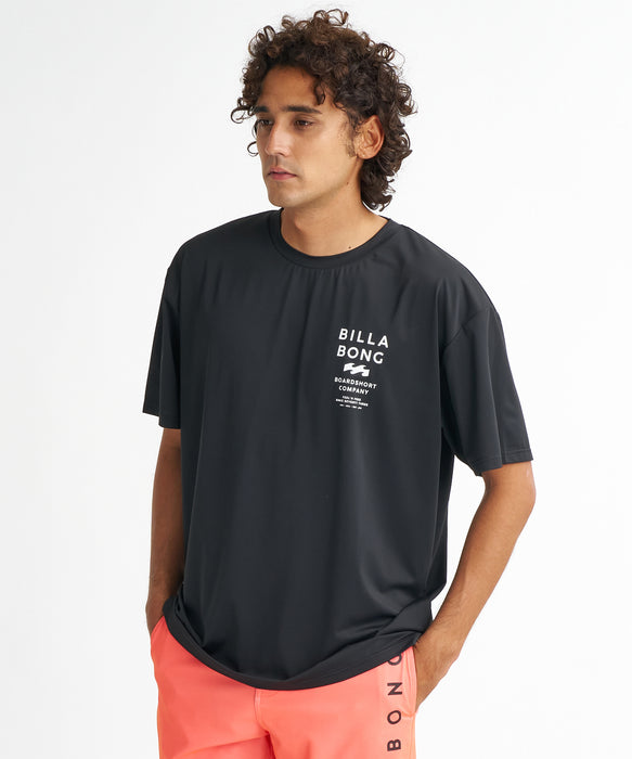 BILLABONG メンズ AIR DRY MESH TEE ラッシュガード 【2026年夏モデル】 BLK / XL