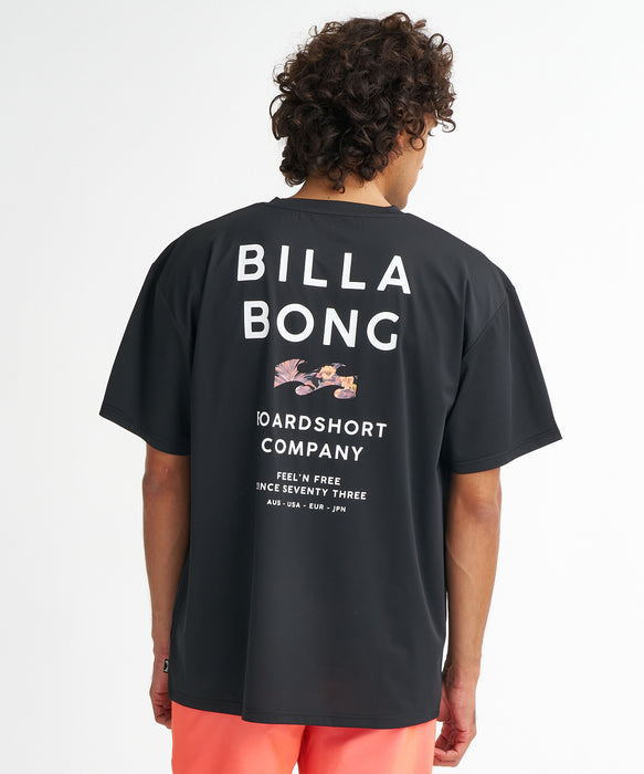 BILLABONG メンズ AIR DRY MESH TEE ラッシュガード 【2026年夏モデル】 BLK / XL