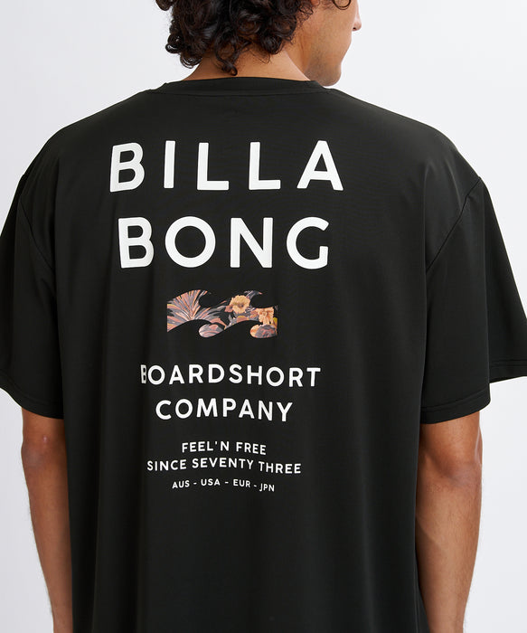 BILLABONG メンズ AIR DRY MESH TEE ラッシュガード 【2026年夏モデル】 BLK / XL