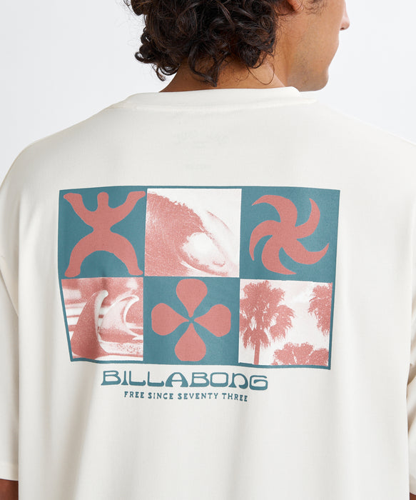 BILLABONG メンズ SOFFTY TEE サーフTシャツ 【2026年夏モデル】 CRM / XL