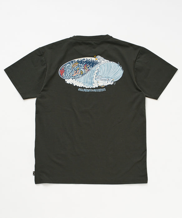 MEGABASS×BILLABONG】SURF FLEX Ｔシャツ BILLABONG メンズ 【MEGABASS×BILLABONG】 【OVER FIT】 MEGABASS SURF