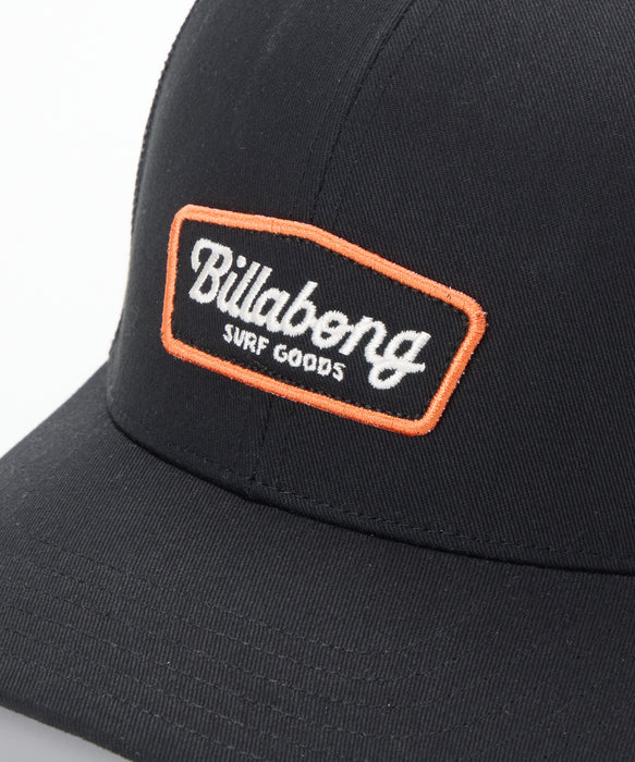 BILLABONG メンズ WALLED TRUCKER キャップ 【2026年夏モデル】 BLK / F