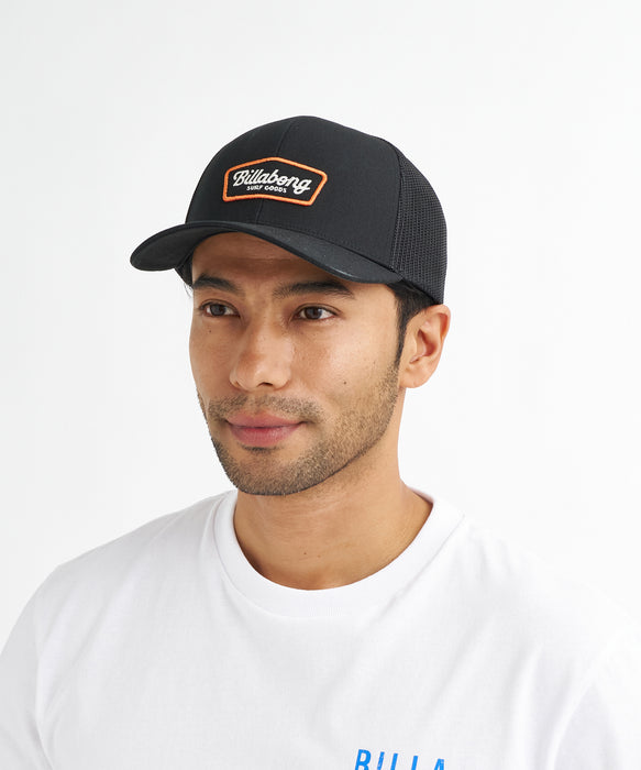 BILLABONG メンズ WALLED TRUCKER キャップ 【2026年夏モデル】 BLK / F