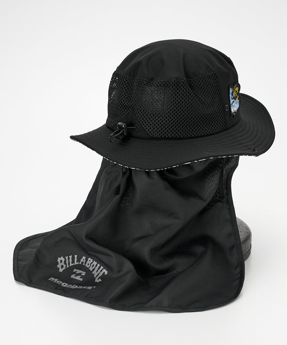 新品‼️Billabong x Megabass アウトドアハット ブラック BILLABONG メンズ 【MEGABASS×BILLABONG】 MEGABASS UTILITY HAT