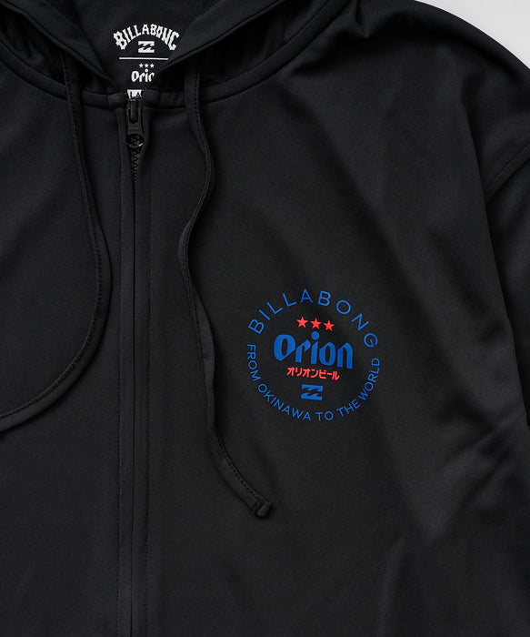 BILLABONG メンズ RASH ZIP HOOD 【ORION BEER x BILLABONG COLLECTION】ジップラッシュガード 【2026年夏モデル】