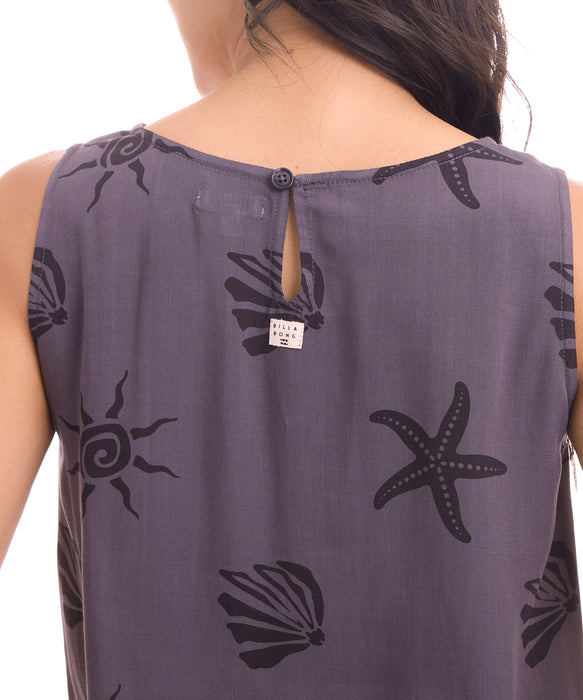 BILLABONG ウィメンズ BEACH LIVIN TANK 半袖シャツ 【2026年夏モデル】 BLK / M