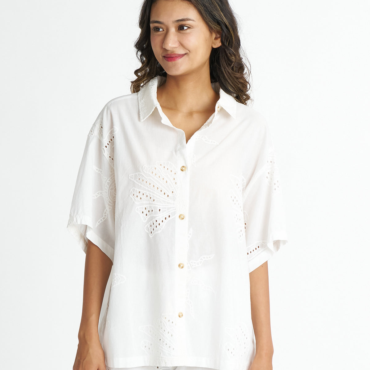BILLABONG ウィメンズ BEACH LIVIN SHIRT セットアップ 半袖シャツ