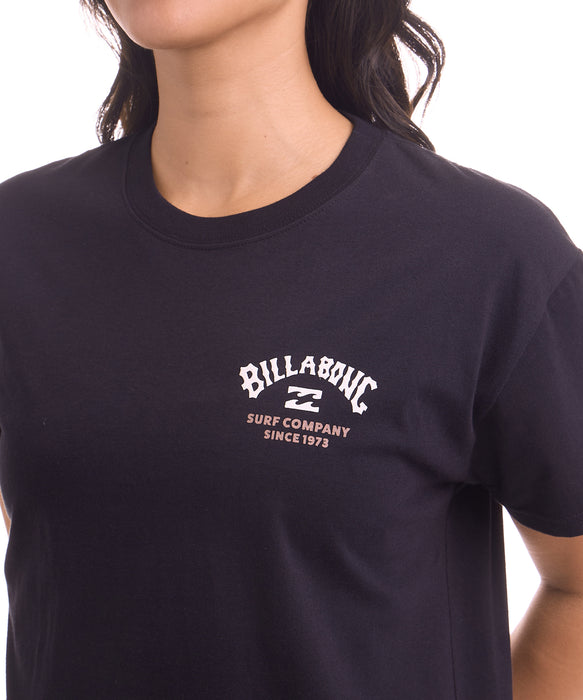 BILLABONG ウィメンズ SQUARE BOY FIT TEE Tシャツ 【2026年夏モデル】 BLK / L