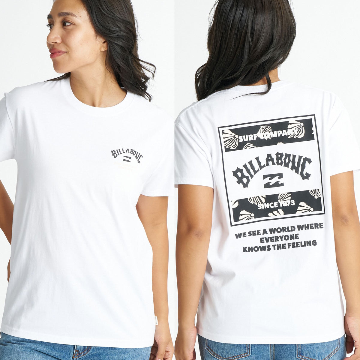SALE】BILLABONG ウィメンズ 【BOY FIT】 SQUARE BOY FIT TEE Tシャツ