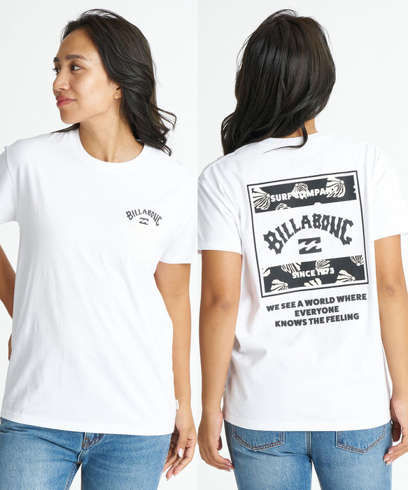 BILLABONG ウィメンズ 【BOY FIT】 
SQUARE BOY FIT TEE Tシャツ 【2026年夏モデル】