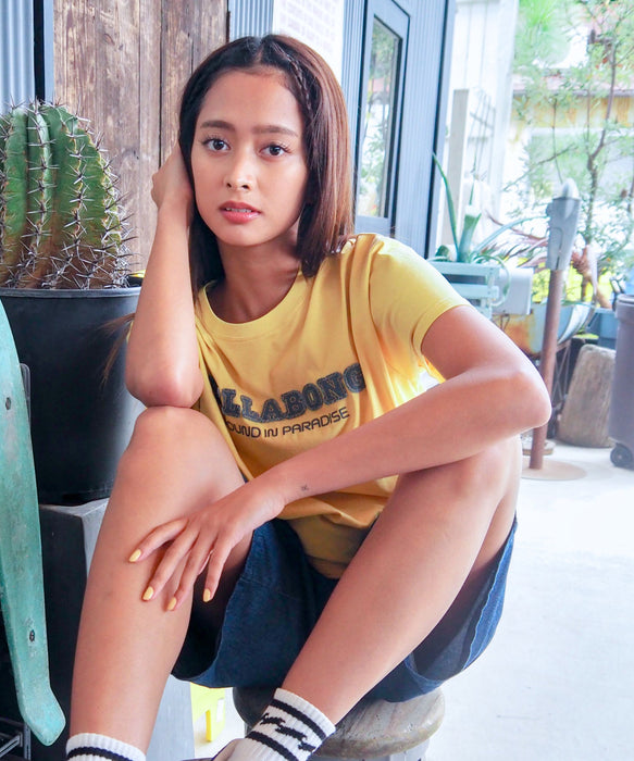 BILLABONG ウィメンズ 【抗菌・防臭】【BOY FIT】DENIM APPRIQUE BOY FIT TEE Tシャツ 【2026年夏モデル】