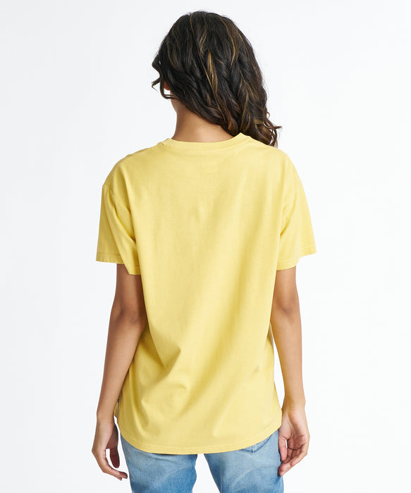 BILLABONG ウィメンズ DENIM APPRIQUE BOY FIT TEE Tシャツ 【2026年夏モデル】 BAN / L