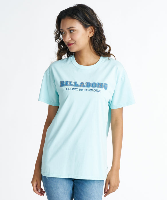 BILLABONG ウィメンズ DENIM APPRIQUE BOY FIT TEE Tシャツ 【2026年夏モデル】 CWR / L